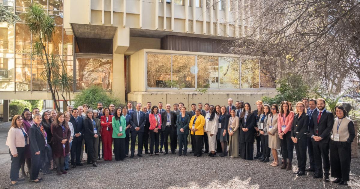 Officials at the 10th CELAC-EU Joint Initiative on Research and Innovation meeting in Montevideo