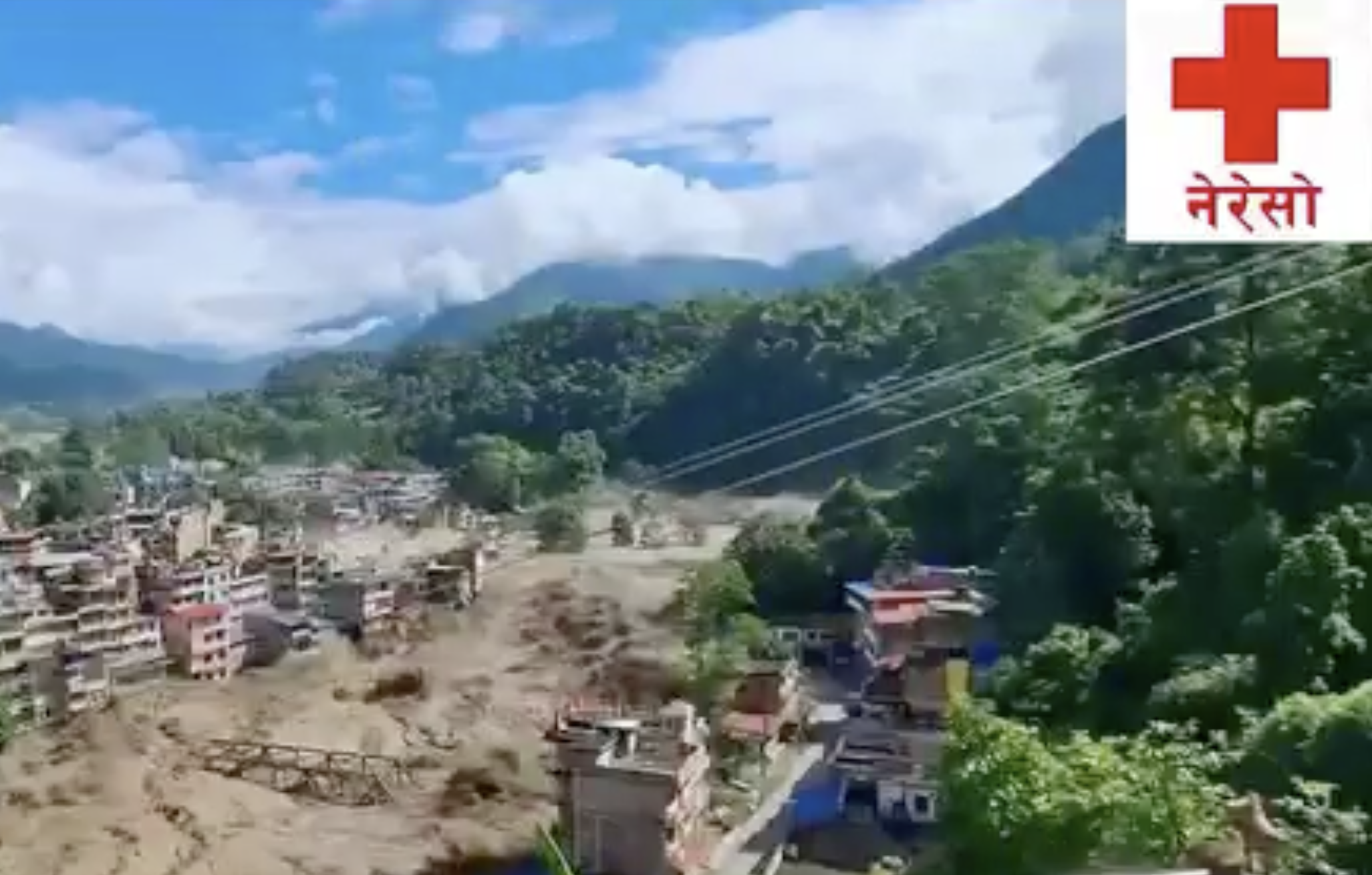 Flooding situation in Nepal during the August 2026 disaster